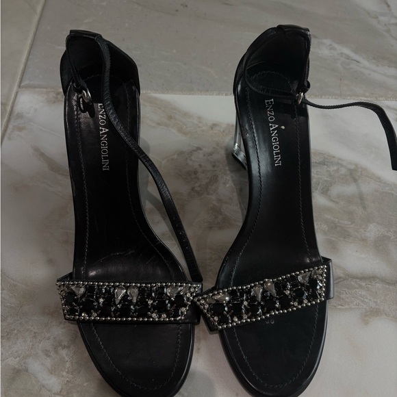 Enzo Angiolini Shoes - Enzo Angiolini Black Heels with Embellishments